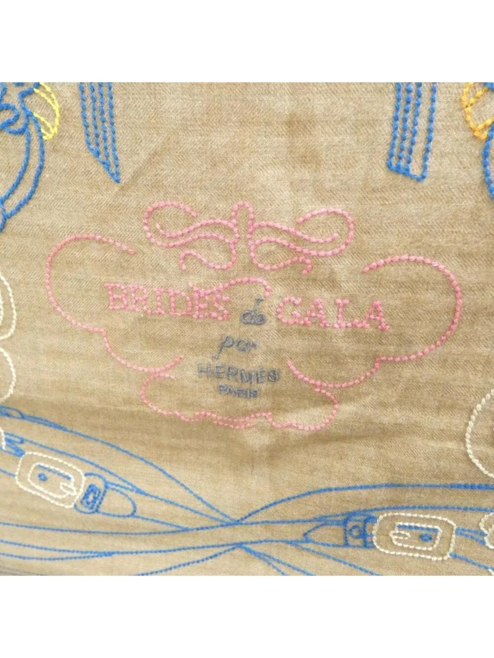 Hermes Brides de Gala Brodee AU Fil Carre 01 Scarf